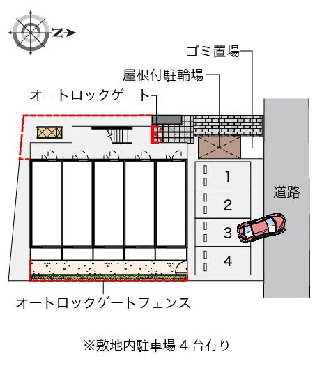 ★手数料０円★名古屋市中区正木２丁目　月極駐車場（LP）